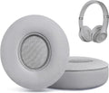 Replacement Ear Pads for Beats Solo 2 & Solo 3 Wireless On-Ear Headphones, Ear Cushions, Headset Earpads, Ear Cups Cover with Soft Protein Leather (Grey)