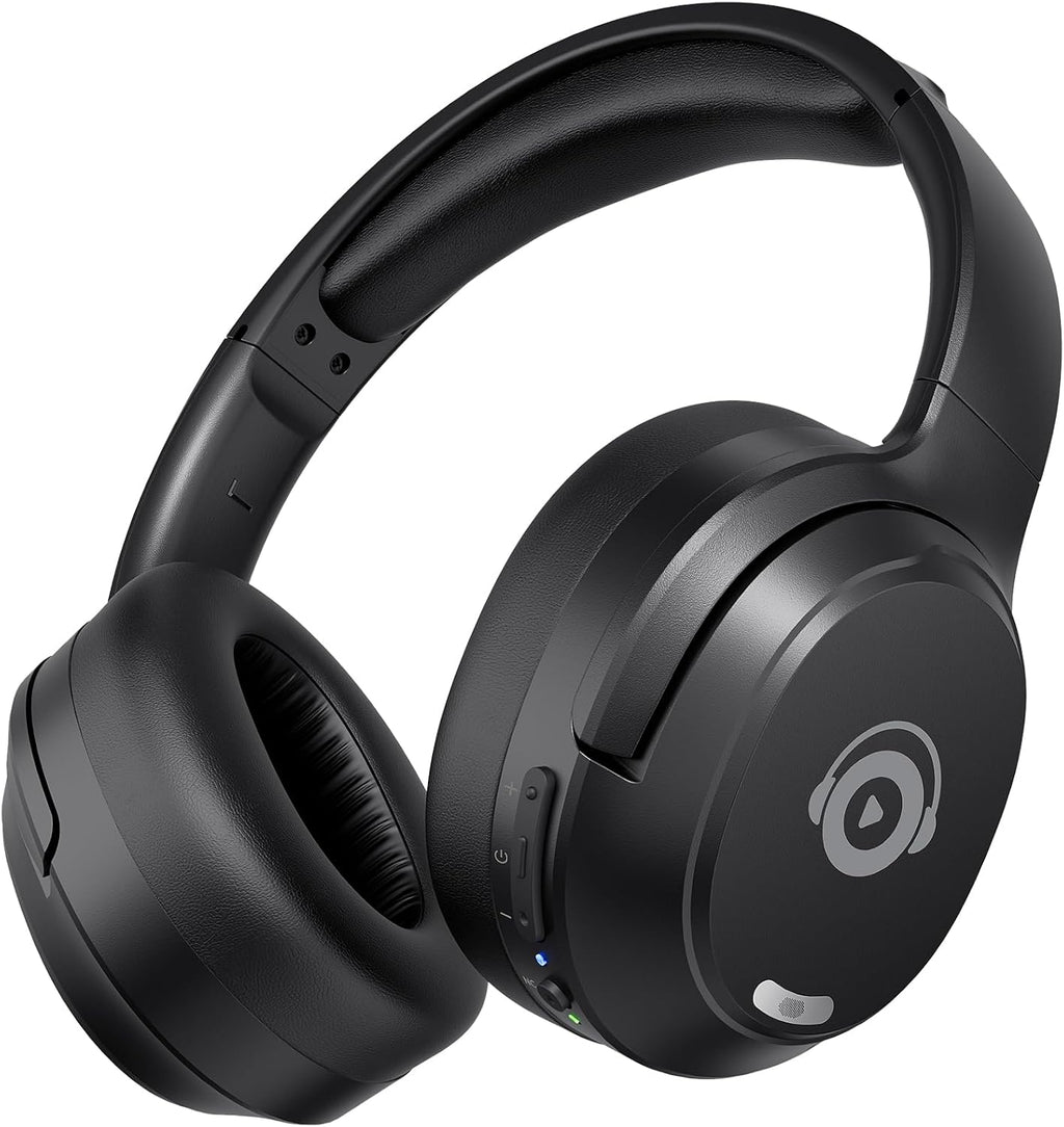 Upgrade Pro‑Level Hybrid Active Noise Cancelling Headphones with HD Sound, Wireless Bluetooth Headphones Over The Ear Unequaled Comfort, Vivid Deep Bass, for Home Office Travel Birthday Gift