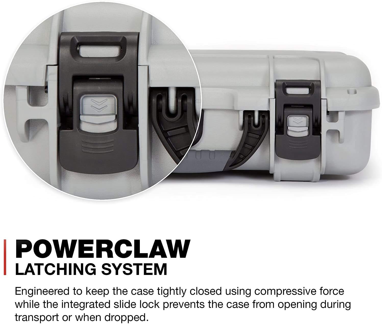 Nanuk 910 Waterproof Hard Case with Foam Insert - Silver