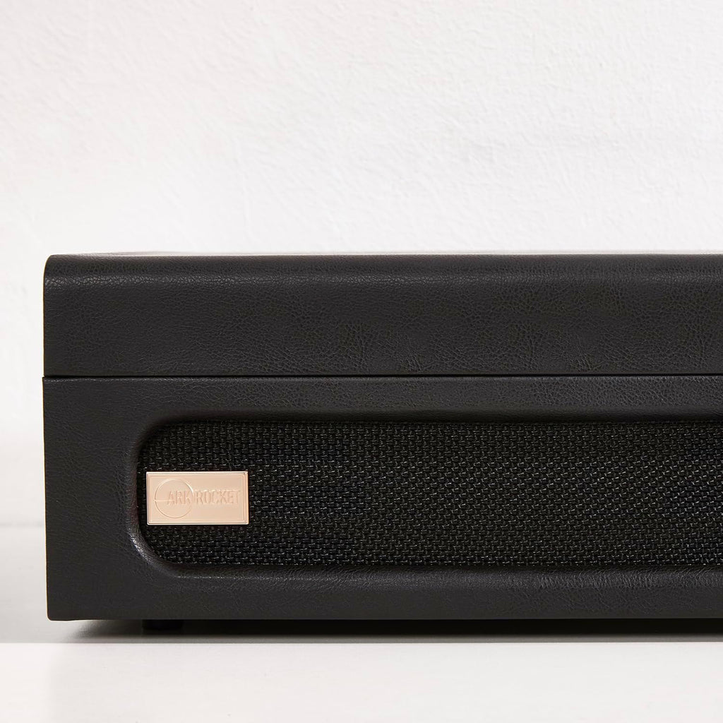 Arkrocket Coryphaeus Vinyl Record Player 3-Speed Bluetooth Input and Output Built-in Speakers with Magnetic Cartridge Auto Off (Black Green)