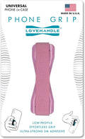 LOVEHANDLE Universal Phone Grip for Smartphones & Mini Tablets - Phone Holder for Hand - Wireless Charging Compatible - Made in The USA - Solid Blush