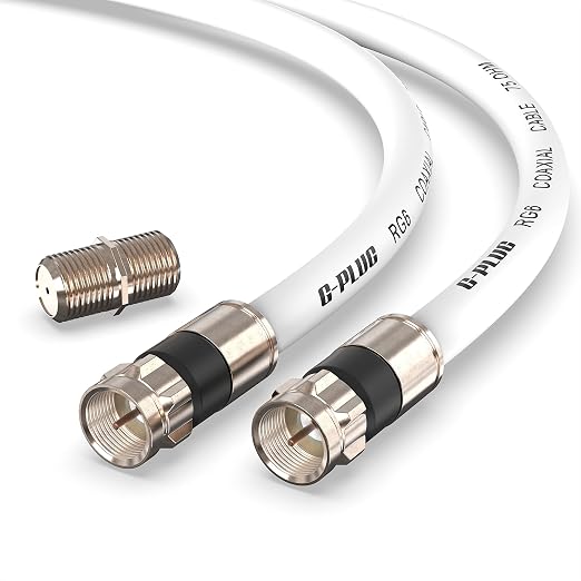 G-PLUG 2FT RG6 Coaxial Cable Connectors Set by G-PLUG