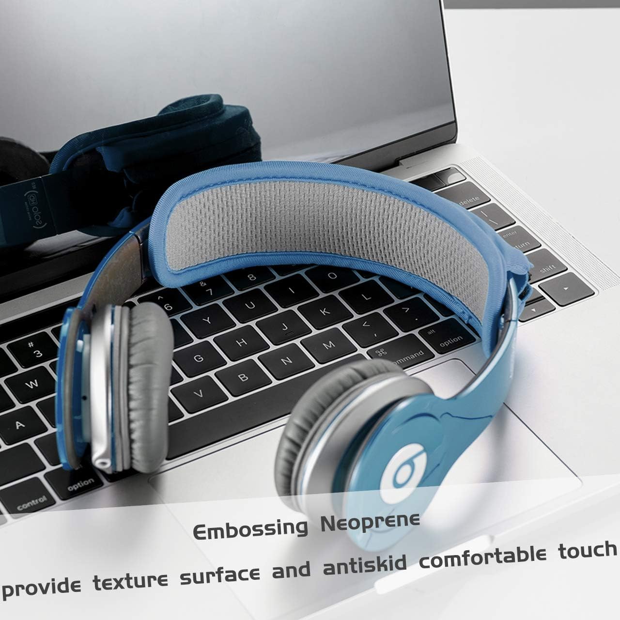 TXEsign Universal Replacement Headband Cushion Pad Cover Protector Compatible with ATH M50X, QC 35i/35ii, QC25, Solo 2/Solo 3, Studio 2/3 Headphones (Blue)