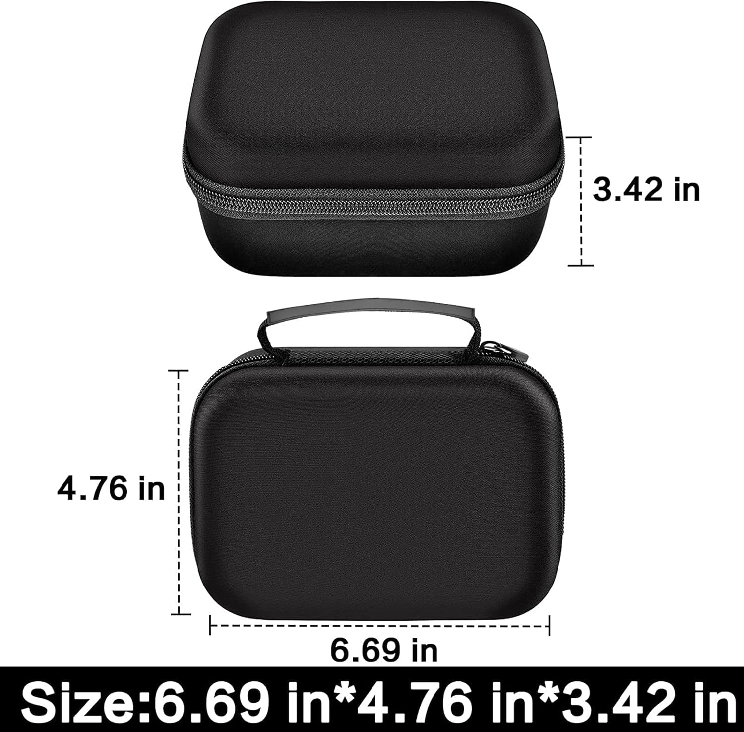 Case Compatible with Phomemo M110 Label Maker - Portable Mini Bluetooth Thermal Label Maker Carrying Storage Bag for Printer Labels, USB Cable and Accessories Black (Box Only)