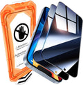 UniqueMe for iPhone 13/13 Pro / 14 Privacy Screen Protector - [Military Grade Shatterproof & 9H+ Hardness] Screen Protector 14 Tempered Glass Full Coverage Protection, Easy to install, 2 Packs