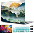 CISSOOK Mountain Case for MacBook Air 13 inch 2020 2021 2019 2018 Release Model A2337 M1 A2179 A1932 with Touch ID, Plastic Sunshine and Mountain Scenery Cover for MacBook Air 13" with Keyboard Cover