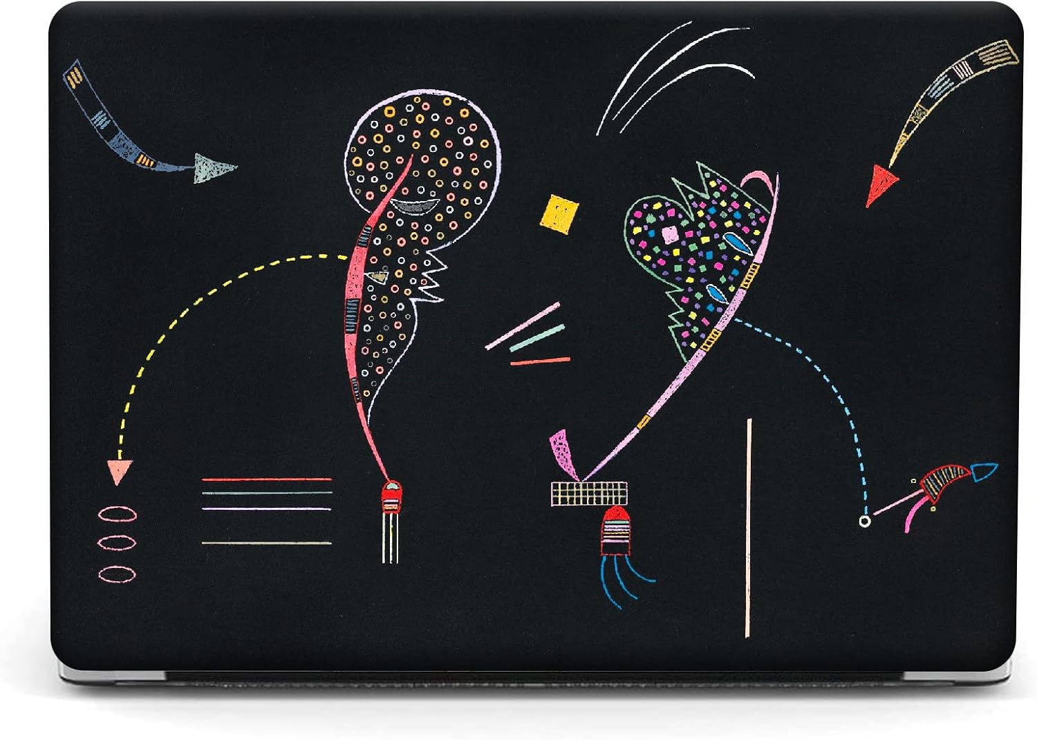 Compatible with MacBook Pro 13 inch Art Case Skin, 2022, 2021, 2020-2018 Release A1708 Slim Frosted Hard Shell with Keyboard Cover & Screen Protector (Two Sides by Wassily Kandinsky)