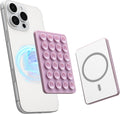 Sucky Upgraded Magnetic Suction Cell Phone Grip for MagSafe Case, Silicone Octo Cup Buddy Holder, Durable Magnet Phone Accessory for iPhone and Android (Light Purple)