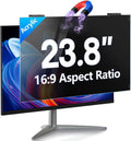 Magnetic Computer Privacy Screen 23.8 inch, Hanging Privacy Screen for Computer Monitor for 16:9 Frameless Monitor, Acrylic Eye Protection Anti Glare Blue Light Computer Screen Privacy Filter