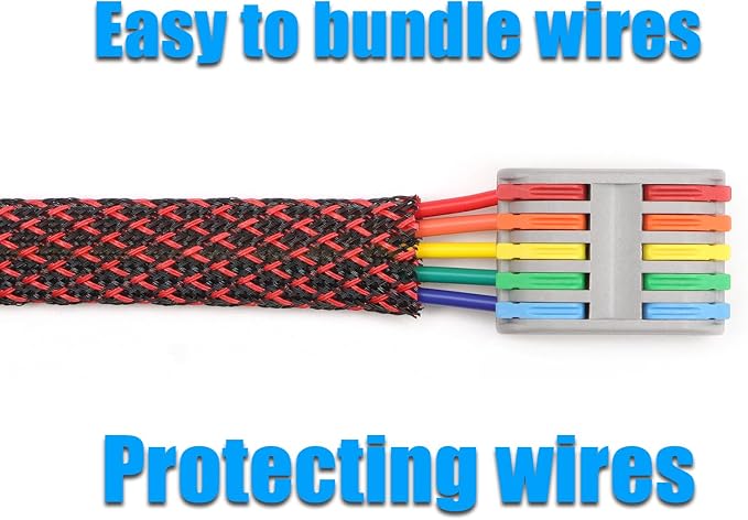 25ft PET Expandable Braided Cable Sleeve 1 inch Pet Braided Cable Sleeve - Image 6
