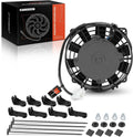 A-Premium 6.5'' 6.5 inch Slim Fan Pull Universal Electric Radiator Cooling Fan Assembly, 12V 80W with Mount Kit