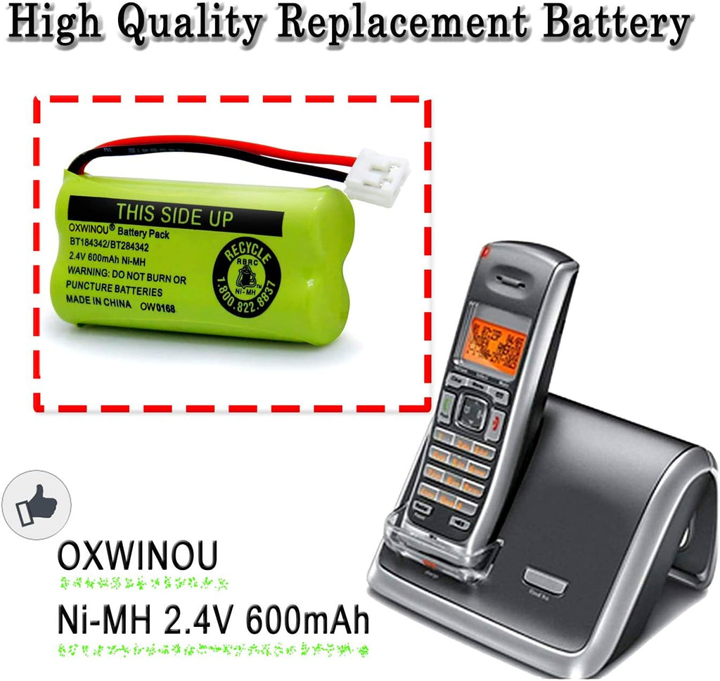 BT18433 BT-18433 BT28433 BT184342 BT-184342 BT284342 BT183348 BT1011 BT-1011 Replacement Battery for BT-8300 BATT-6010 89-1326-00-00 89-1330-01-00 CPH-515D Cordless Phone(Pack of 4)