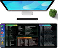 Galdas Gaming Mouse Pad XXL XL Large Long Extended Big Mousepad Non-Slip Rubber Keyboard Desk Pad with Stitched Edges for Laptop Home Office (31.5x11.8x0.08 Inch) … (Shortcut Keys1)