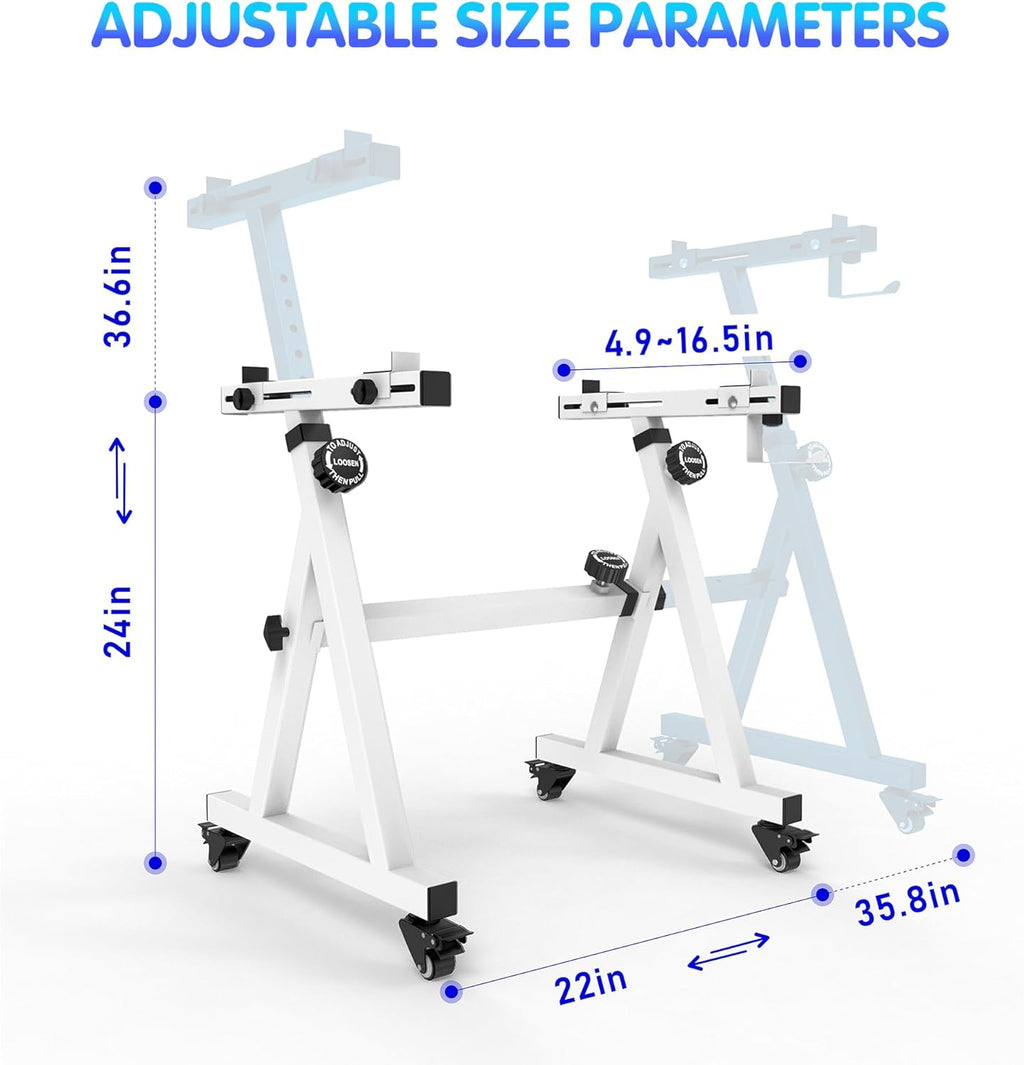 Universal Z-style Heavy-Duty Piano Keyboard Stand - Adjustable and Portable for 61/88 Keys (White)