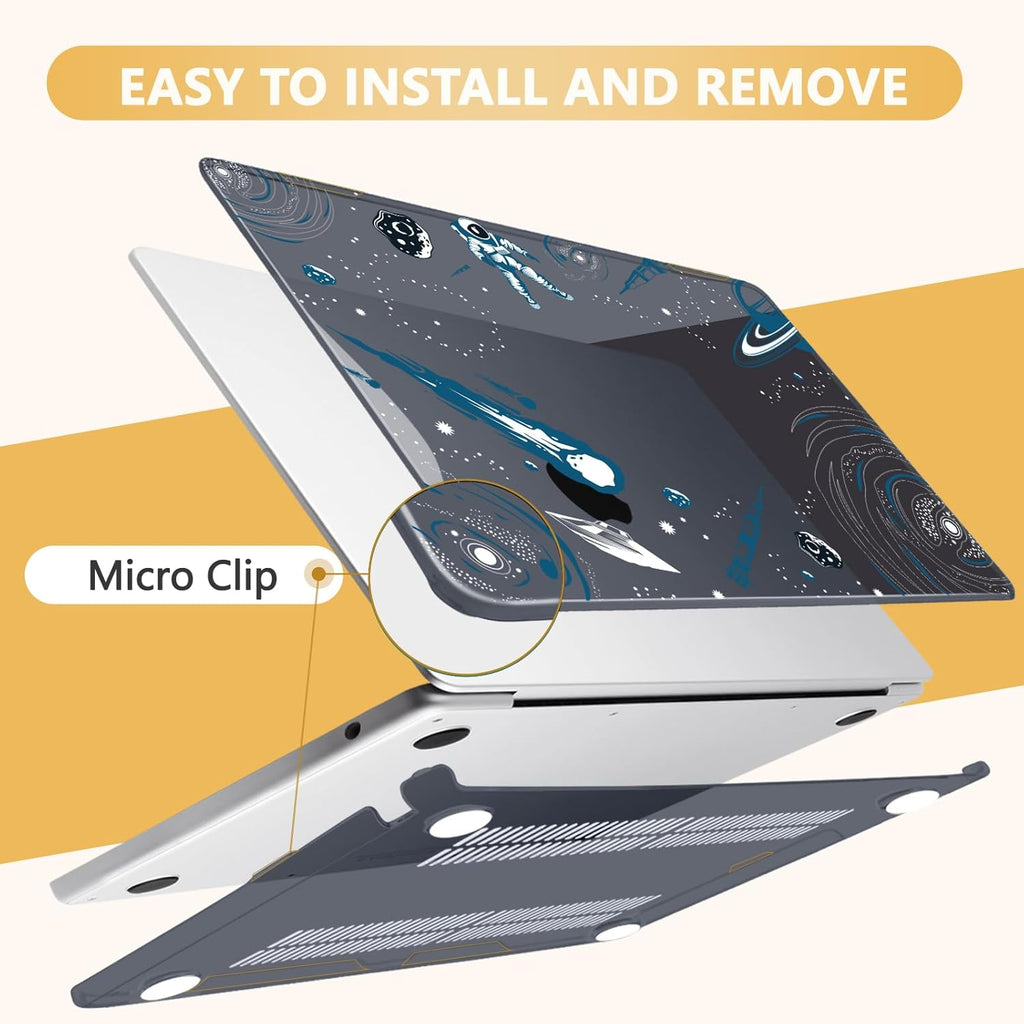 Compatible with MacBook Air 13.6 inch Case, M4 A3240/M3 A3113/M2 A2681 (Released 2025 to 2022), Hard Shell, Keyboard Cover, Screen Protector, Webcam Cover & Type-C Adapter, Aerospace