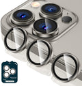 Tensea Camera Lens Protector Compatible for iPhone 16 Pro Max/16 Pro/14 Pro Max/14 Pro, Metal Aluminum Alloy Tempered Glass Cover Camera Screen Protector Accessories, Case Friendly