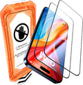 UniqueMe for iPhone 15 Pro Max Screen Protector, [Military Grade Shatterproof & 9H+ Hardness] Screen Protector 15 Pro Max Tempered Glass Full Coverage Protection, Easy Installation, 2 Packs