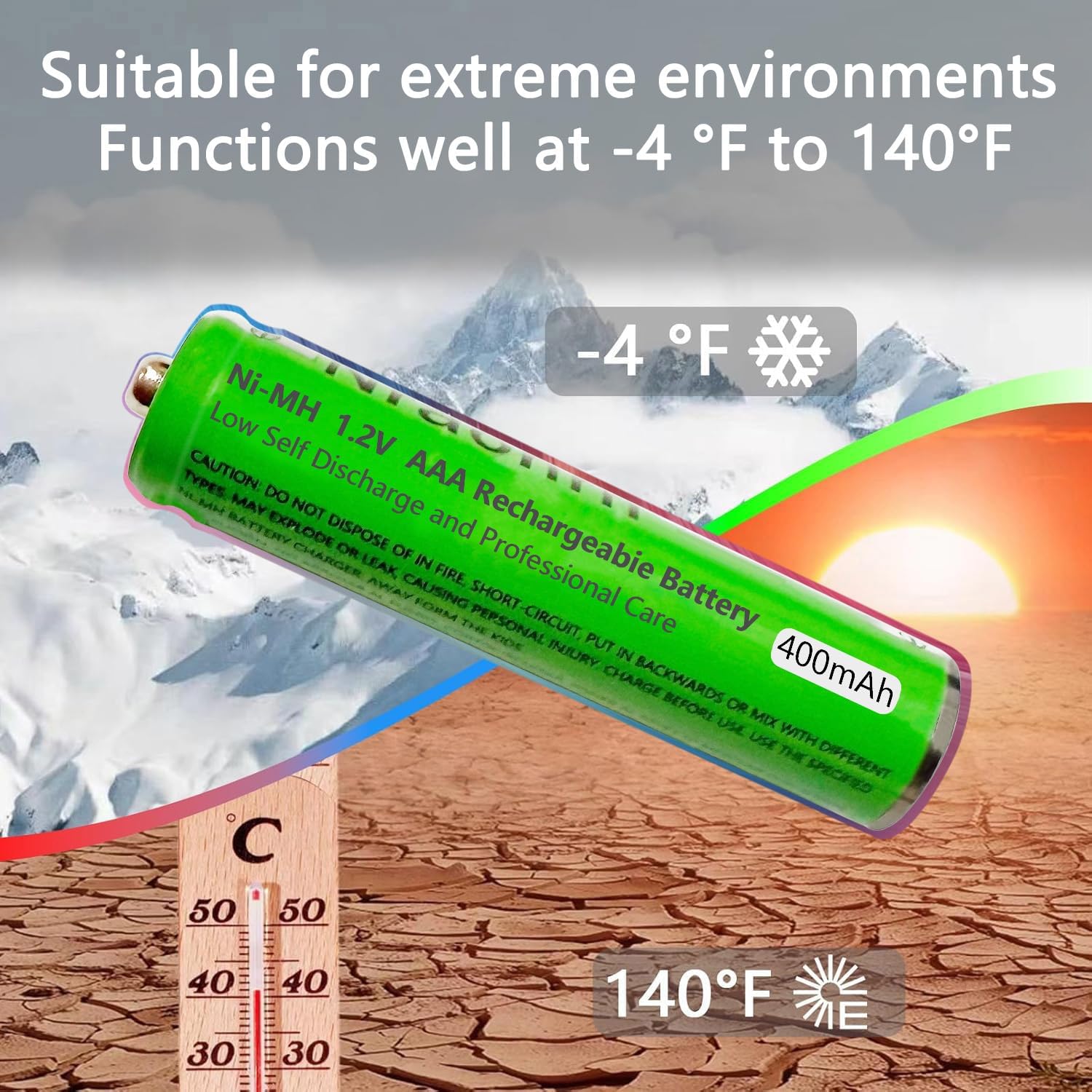 6 Pack Ni-MH AAA Rechargeable Batteries for Panasonic, 400mah AAA Ni-MH Rechargeable Batteries 1.2V for Panasonic Cordless Phones, Remote Controls, Electronics