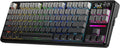 Redragon K743 PRO GB 80% Gasket RGB Gaming Keyboard w/Hype 1.14’’ TFT Screen & Knob, 84 Keys Mechanical Keyboard, 5-Layer Noise Dampening, Hot-Swap South-Facing RGB Socket, Gradient PBT Keycaps