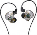YINYOO KBEAR KS1 in Ear Monitor Bass Earbuds Wired Earbuds,Clear Sound Stereo Headphones, Vocals Forwards High Resolution Noise Canceling HiFi Earphones, Detachable Cable for Singers