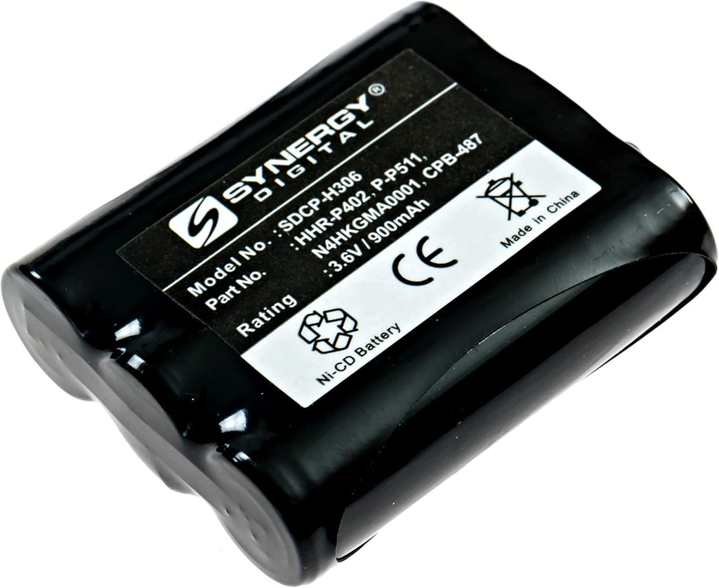 Synergy Digital Cordless Phone Batteries, Compatible with Panasonic P-P511 Cordless Phone, Combo-Pack Includes: 2 x SDCP-H306 Batteries