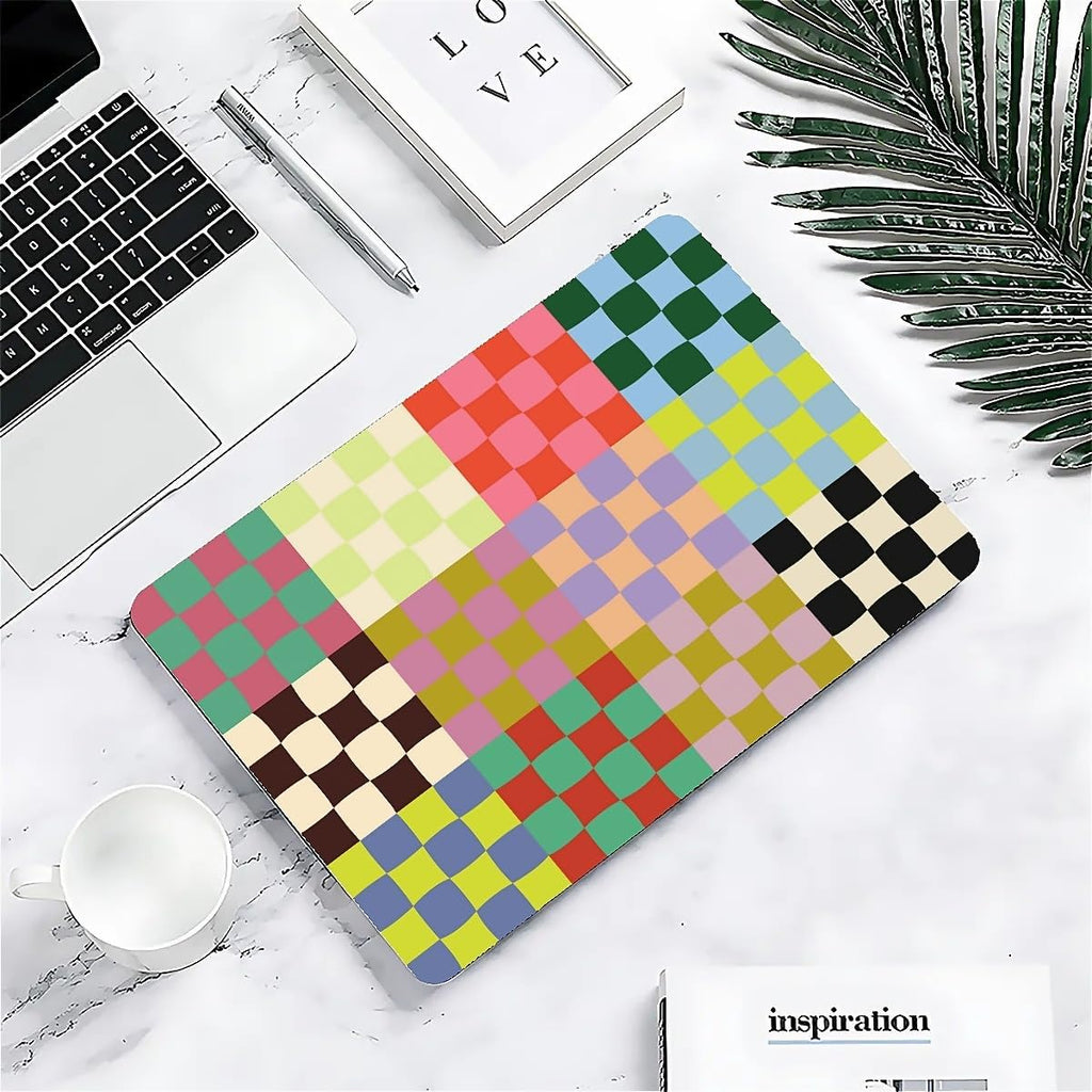 Compatible with MacBook Air 13.3 13.6 Inch Case 2022 2021 2020 2019 Plastic Hard Shell Case Cover,13.3 Air (A1932/A2179/A2337), Colorful Checker