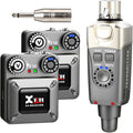 Xvive U4R2 Wireless in-Ear Monitor System Professional IEM System 1 Transmitter and 2 Beltpack Receiver for Studio, Band Rehearsal, Live Performance (U4R2)