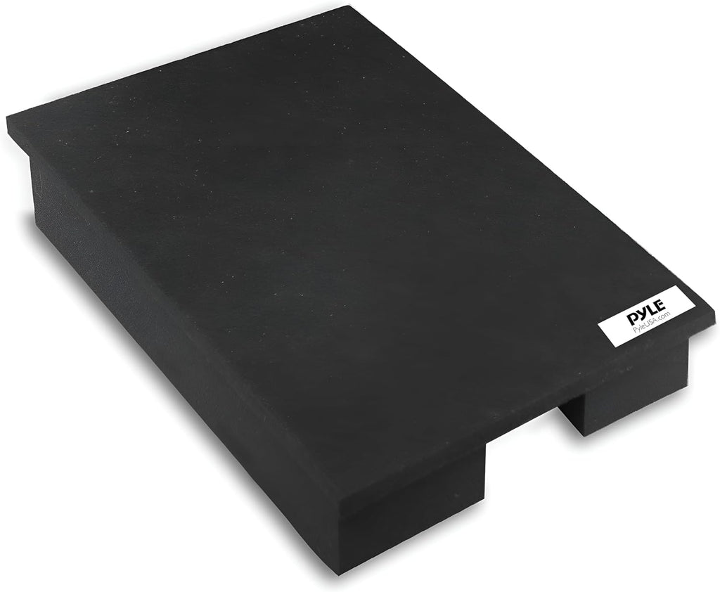 Pyle Sound Dampening Speaker Riser Foam - Audio Acoustic Noise Isolation Platform Pads Recoil Stabilizer w/ Rubber Base Pad For Studio Monitor, Subwoofer, Loud Speakers - PSI21 (22.3 x 15 x 3 Inch)