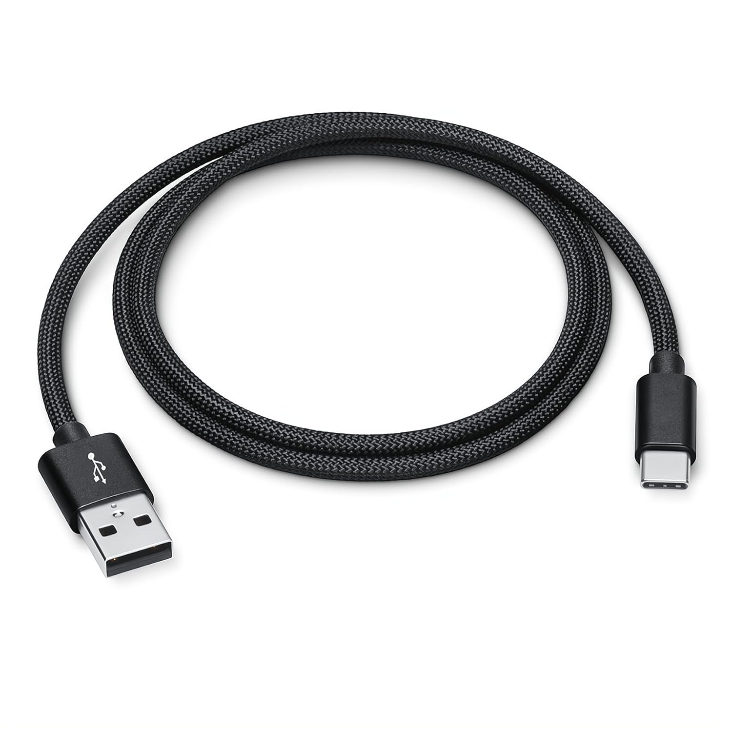 (3.3FT, 2Pack) Black CarPlay iPhone Charger Cable MFi Certified USB to USB C Cable for Apple iPhone 16 Pro Max, Premium Woven USB-A to Type C Cord for iPhone 15 Pro Max/15Plus/16 Pro/16 Plus/16, iPad