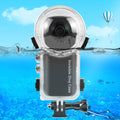 PULUZ 50m/164ft Invisible Dive Case for Insta360 X4 Underwater Waterproof Diving Housing Cover Protective PC Sealed Shell Photography Housings with Bracket Action Camera Accessories