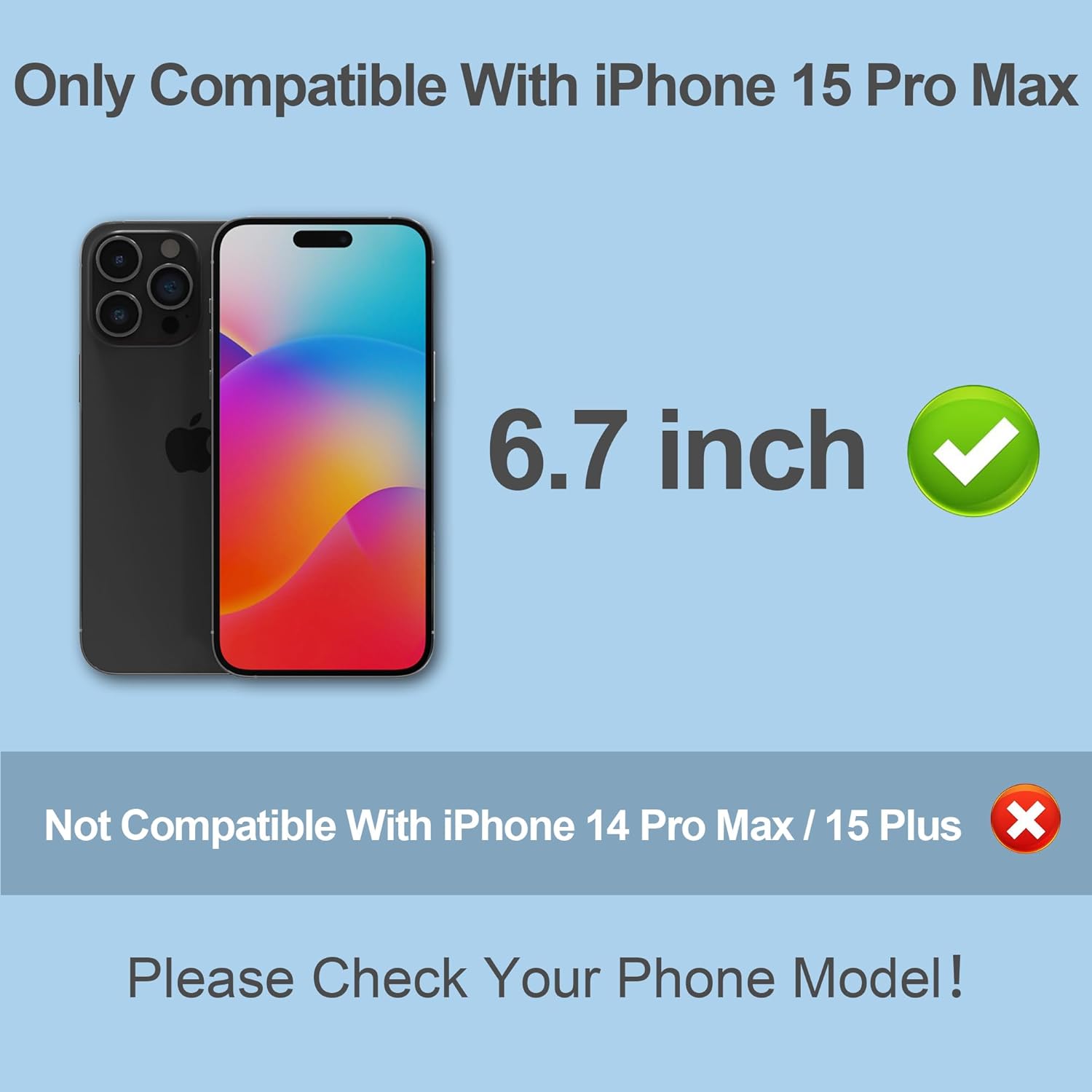 Compatible for iPhone 15 Pro Max Privacy Screen Protector Tempered Glass 6.7 Inch, Purple Gradient Anti Spy Anti Blue Light HD Easy Installation