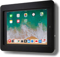 TABcare Anti-Theft Acrylic VESA Enclosure for Apple iPad Mini 4/5 with Free Wall Mount Kit & 90-Degree Angle Charge Cable (iPad Mini 4/5 8", Black)