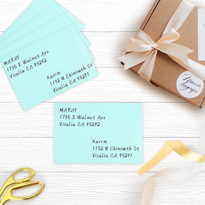 200 Pack A7 Envelopes, Light Blue Greeting Card Envelopes Self Seal, 5.24 x - Image 7