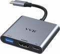 USB C to HDMI Adapter,Type C to Adapter Multiport USB-C Hub Digital AV Converter with 4K HDMI,USB3.0,USB C PD Charge Port for iPad Pro/air,MacBook Pro/air,Tablet,Switch,iPhone 15 and More USBC Device