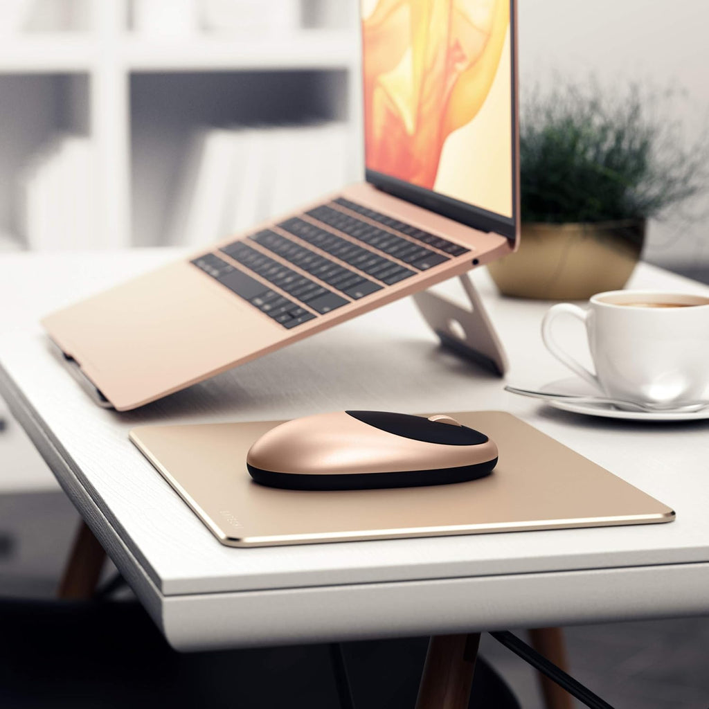 Satechi M1 Wireless Bluetooth Mouse, USB-C Rechargeable, Compact & Portable, for Mac/Windows, Compatible with M4/M3/M2 MacBook, Pro, Air/iMac/iPad Pro, iPhone 16/15/14 & More - Gold