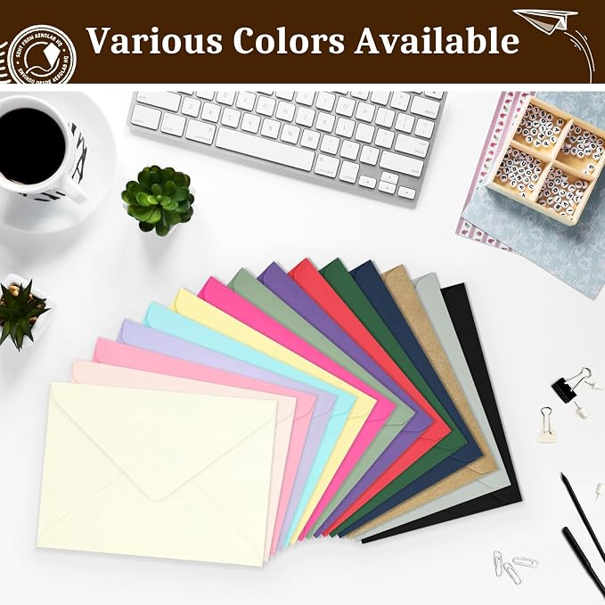 200 Pack Christmas A7 Envelopes, 5.24 x 7.24 in Envelopes - Image 7