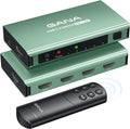 HDMI Switch 5 in 1 Out 4K@60Hz, GANA HDMI Splitter Switcher with Remote, Aluminum HDMI 2.0 Switch Box Hub for 3D, HDCP2.2, HDR, Compatible with Xbox, PS5/4/3,Fire Stick,Roku,Blu-Ray Player, Mint Green