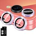 for Samsung Galaxy Z Flip 7 Camera Lens Protector, Individual Metal Ring Tempered Glass Lens Cover, [Strong Adsorption] Scratch Resistant Ultra-Thin HD Clear Lens Cover, 1 Set-Purple