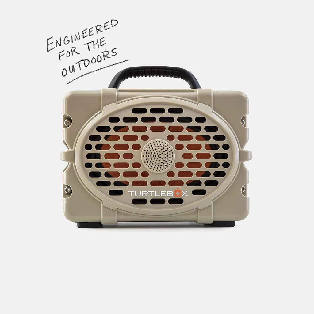 Turtlebox Original Gen 3: Portable Outdoor Bluetooth Speaker – Ultra-Loud (120dB), Waterproof (IP67), Rugged, Impact-Resistant, 3-Day Battery | Party Mode: Unlimited Pairing Stereo, Tan/Tan