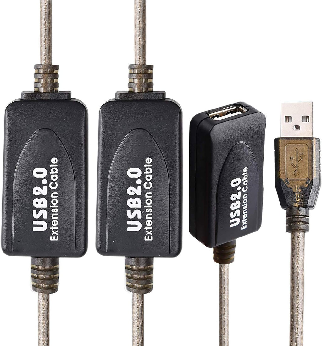 LDKCOK USB 2.0 Type A Male to A Female Active Repeater Extension Cable 100ft, High Speed 480 Mbps