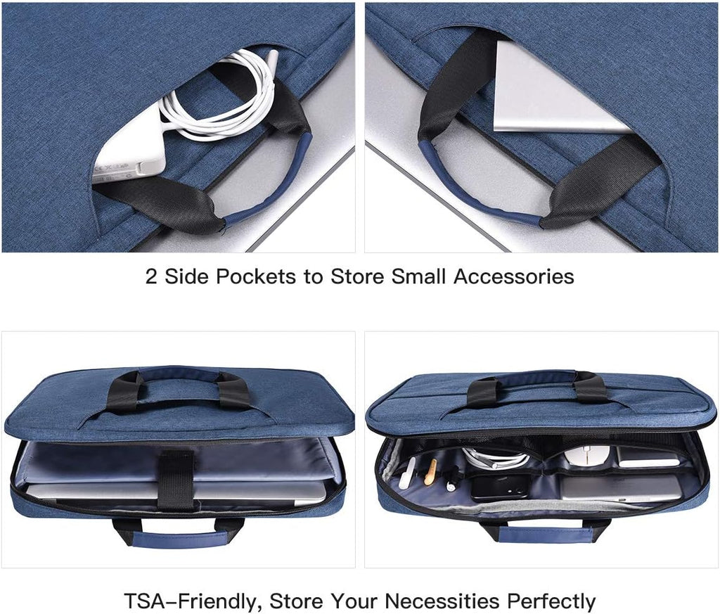 14-15 Inch Laptop Sleeve Case Men Women Bag for MacBook Pro 14 M4/M3/M2, Macbook Air 15 M4/M3, HP Pavilion/Chromebook 14, Dell Inspiron 13 5000, Lenovo Acer ASUS Chromebook 14, Surface 15 Case, Blue