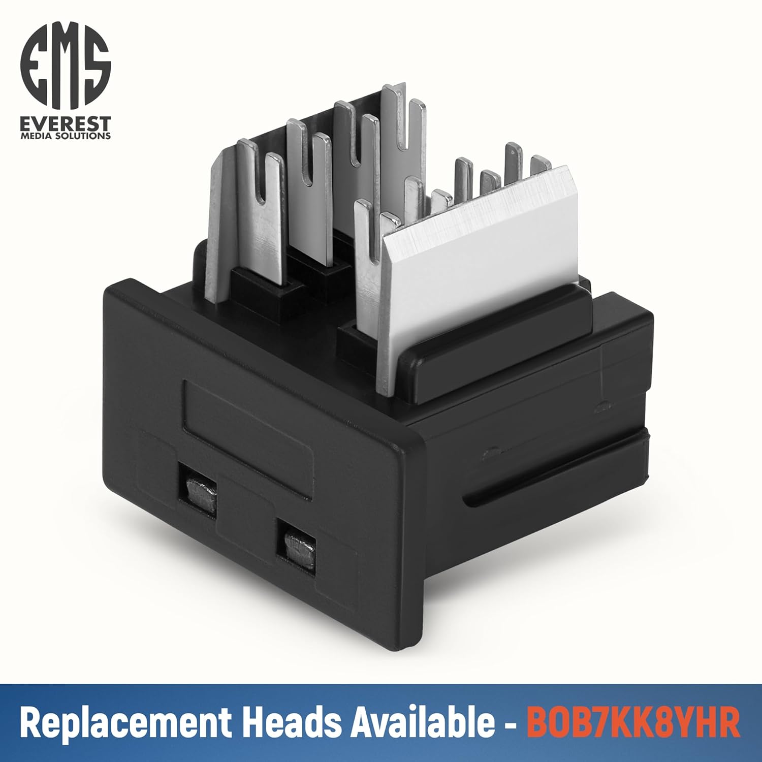 Everest easyJACK - 90° Angled Speed Termination Keystone Tool Set - with 20-Pack of RJ45 Cat6 Keystone Jacks in White (Slim Profile Design) - Time Saver Network Punch Down Tool Cat6
