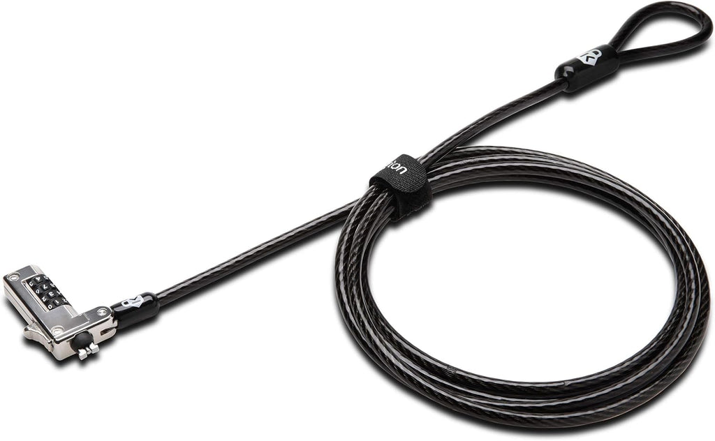 Kensington NanoSaver™ Combination Laptop Lock, Resettable Computer Security Locking Cable for Ultra-thin Laptops for HP Lenovo Asus Acer, Resettable 4-wheel Number Code (K60603WW)