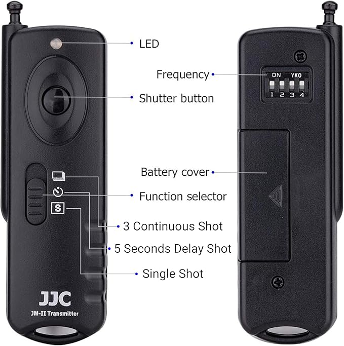 JJC Radio Wireless Remote Control Shutter Release - Image 2