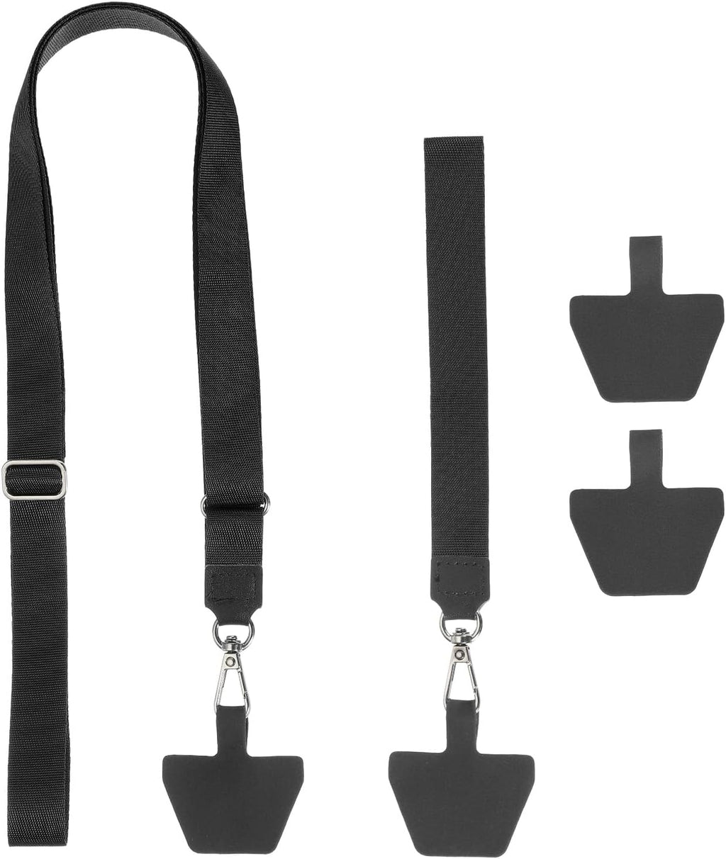 PATIKIL Smart Phone Lanyard with Wrist Strap and Patches for Most Smartphones ID Badges Keychain