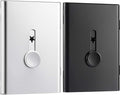 Tatuo 2 Pcs Black Silver Business Card Holder Thumb Drive Stainless Steel by Tatuo