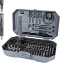 Metal Small Ratchet Screwdriver Set, JAKEMY Portable Ratcheting Screwdriver Kit with 90 Magnetic Bits and Opening Pry Tool for Laptop, Computer, MacBook, Phone, Watch, Console, Eye Glasses, DIY