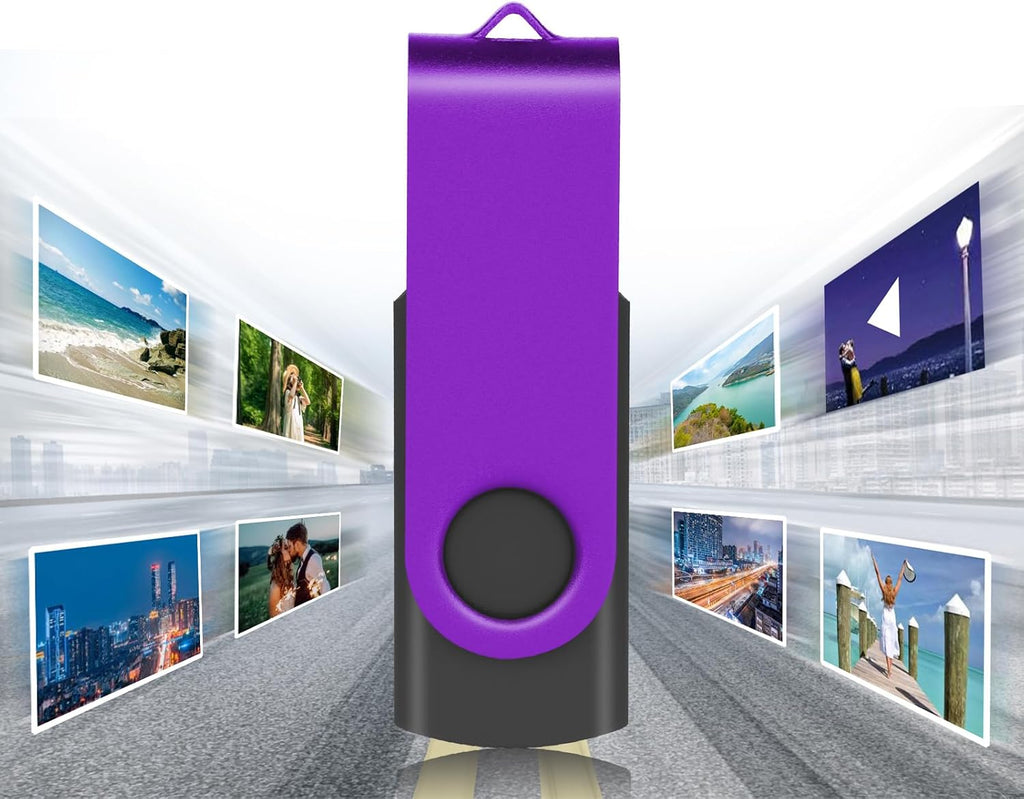 EASTBULL Flash Drive Bulk 4GB USB 20 Pack with Lanyards USB 2.0 Thumb Drive Bulk Memory Stick Swivel Pen Drive for Storage and Backup(4GB 20Pack, Mixed Color)