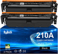 210A Black Toner Cartridges - for HP 210A 210X W2100A for HP Color Pro MFP 4301fdw 4301fdn Pro 4201dw 4201dn Printer Ink,2 Pack (with Chip)