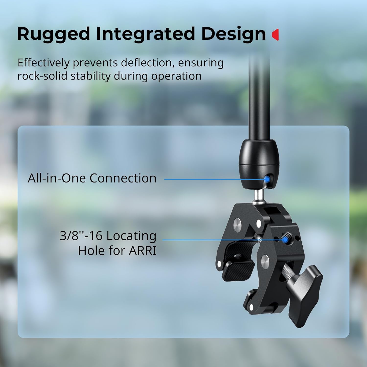 SMALLRIG Desktop Magic Arm Support with Crab-Shaped Clamp Kit, Aluminum Alloy, 24.3x4.5x1.1 in, 0.6lb Payload, for Smartphones, Webcams, Action Cameras, 5624